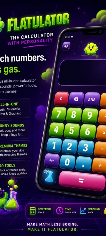 Flatulator basic calculator screenshot
