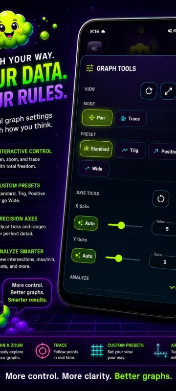 Flatulator graph settings screenshot