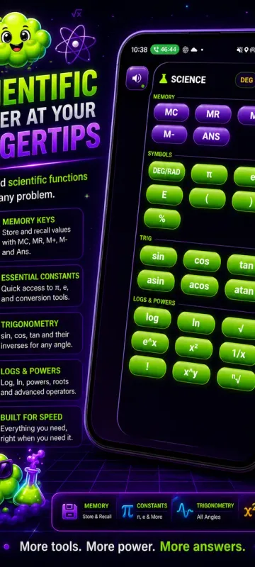 Flatulator scientific calculator screenshot
